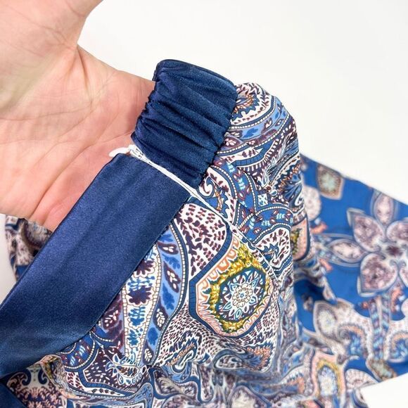 Anthropologie Elevenses Wide Leg Pants Womens Small High Rise Zip Floral Bottoms - Picture 6 of 12